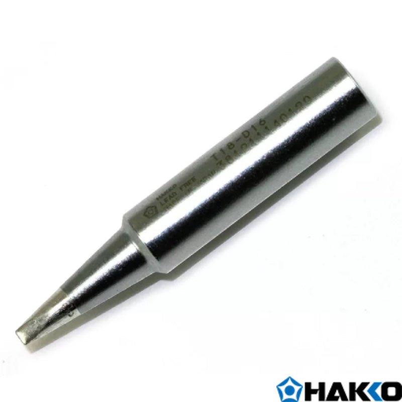 Hakko T18-D16 Chisel Shape Tip, Soldering Iron Bit